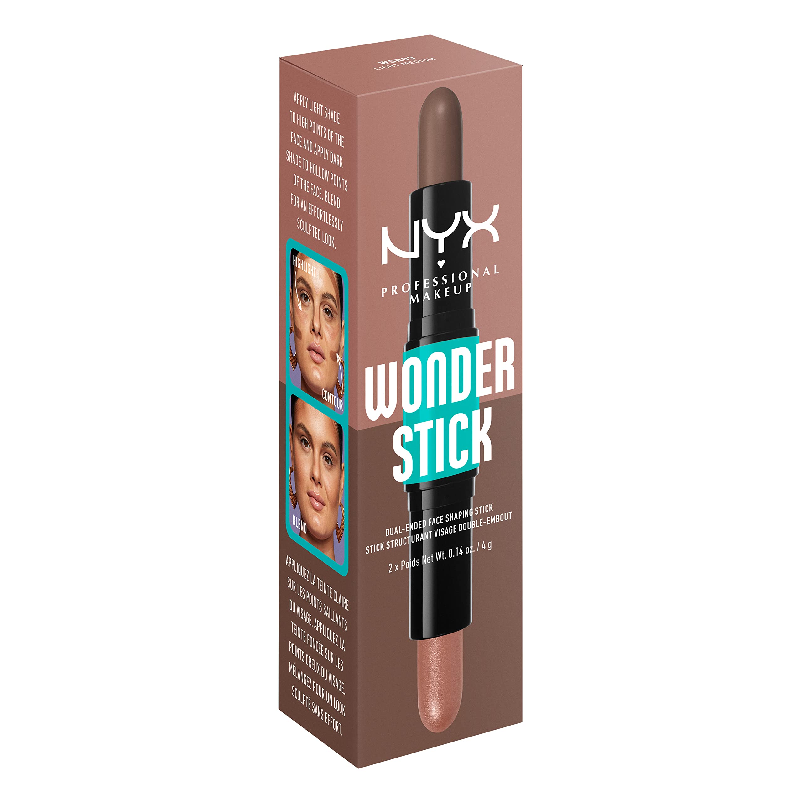 NYX Wonder Stick ofrece ocho combinaciones de tonos pigmentados