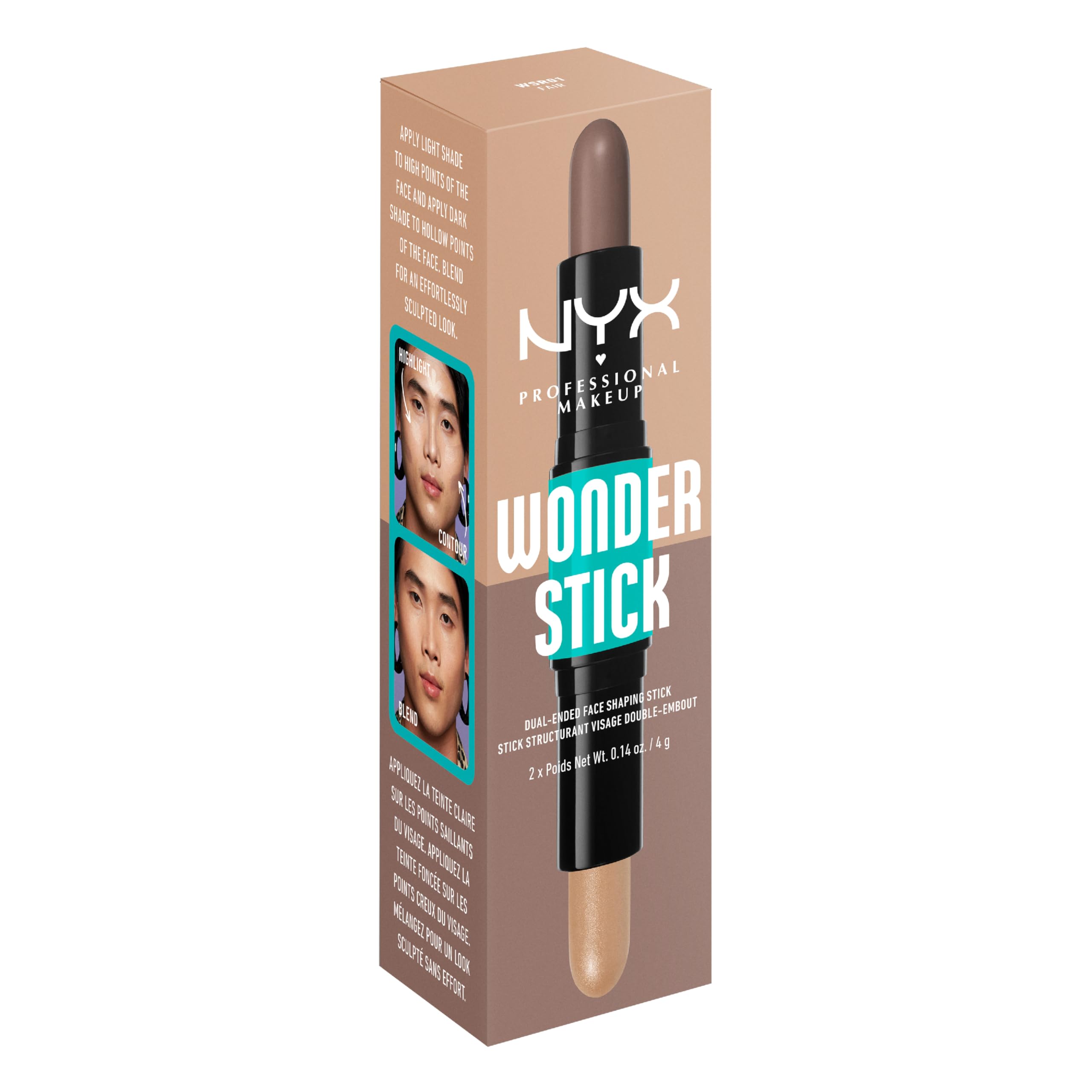 NYX Wonder Stick facilita la mezcla para un acabado pulido.