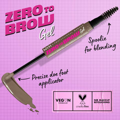 NYX Zero to Brow aplicador punta para trazos precisos