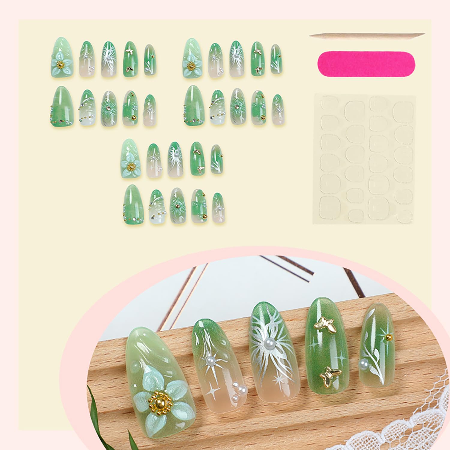 NZRAESTRS nail set packaging and tools for easy use