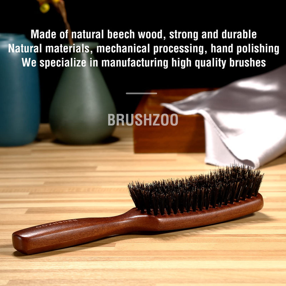 O BRUSHZOO durable, natural materials for long-lasting grooming.