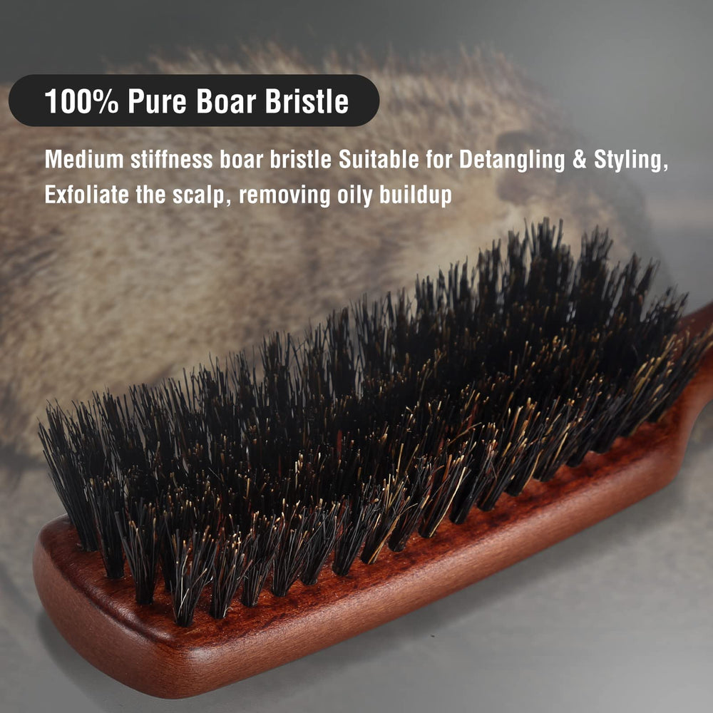 O BRUSHZOO hair brush promotes even oil distribution for healthy shine.