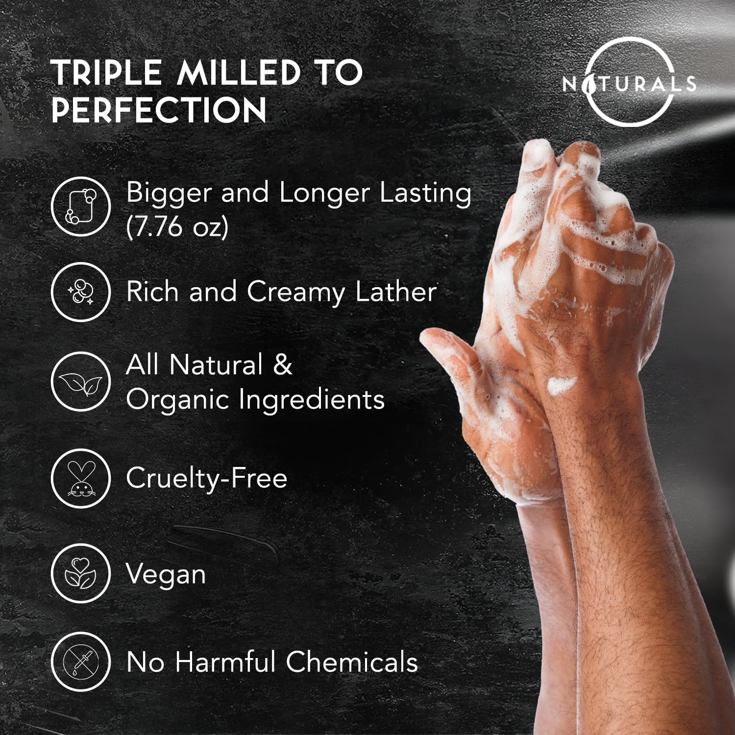 O NATURALS barra exfoliante con granos de albaricoque, exfoliación intensa para pieles gruesas