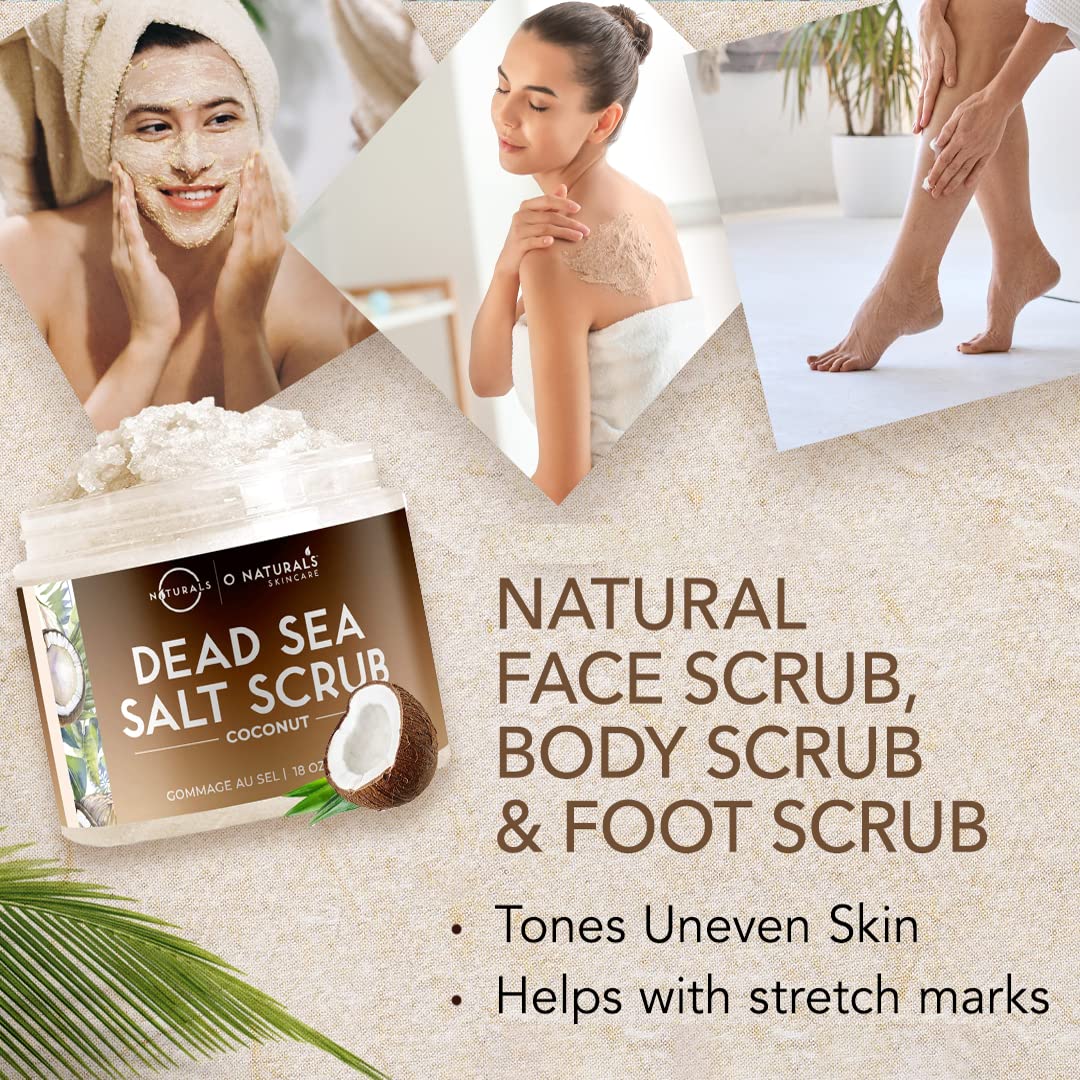 O Naturals Exfoliante, textura de sal marina para renovar piel áspera
