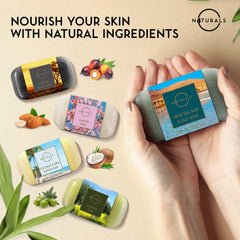 O Naturals fig bar soap with apricot kernels for exfoliation