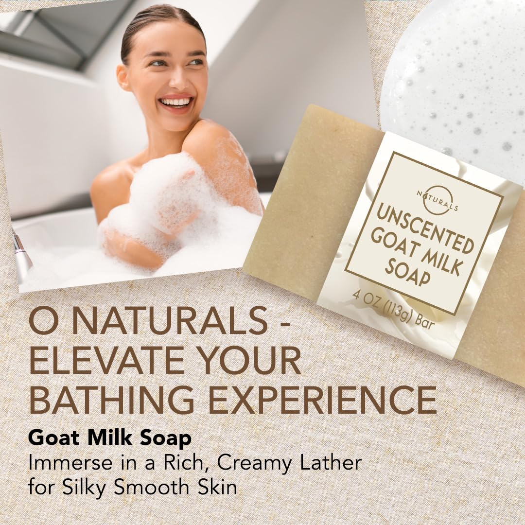 Textura lujosa del jabón leche de cabra de O Naturals