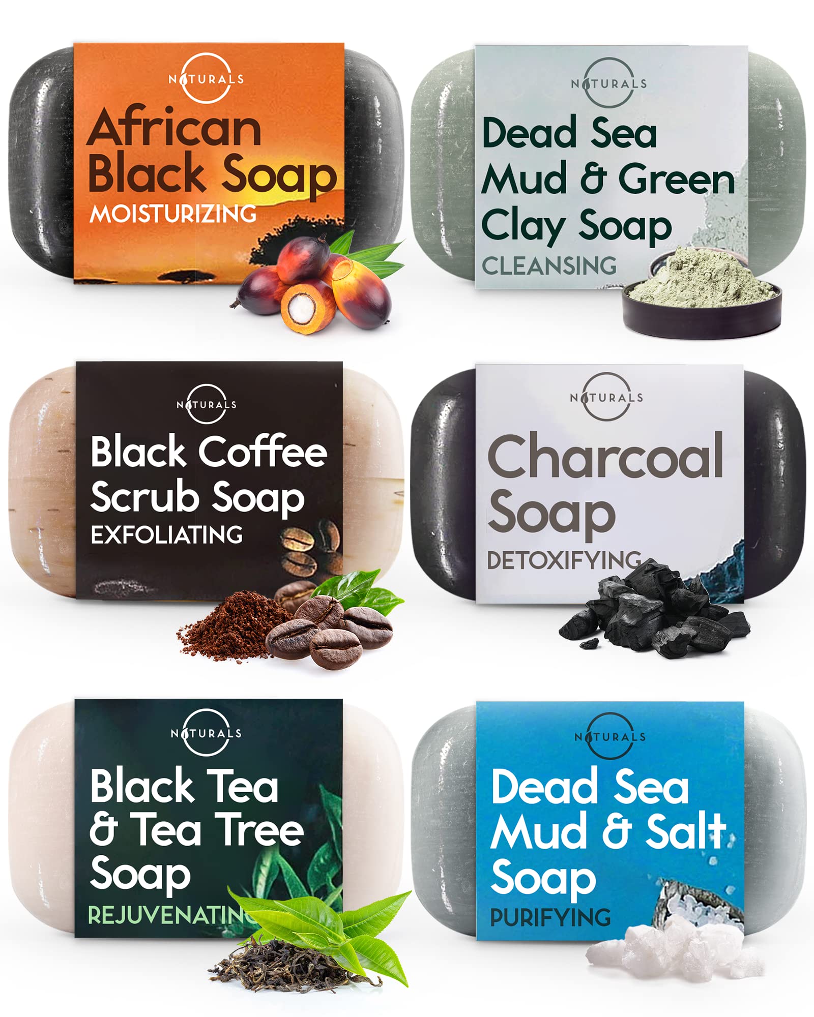 Jabón negro africano de O NATURALS hidrata y limpia la piel.