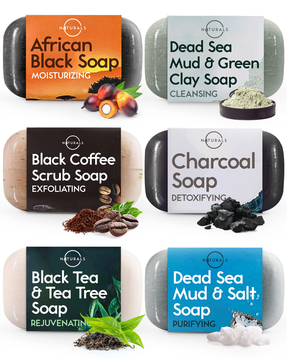 Jabón negro africano de O NATURALS hidrata y limpia la piel.