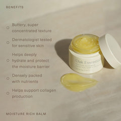 Rose and chamomile infusion visible in Oak Essentials balm.
