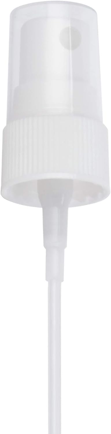 Oak & Sage two pack white spray caps for 24-410 bottles with easy to cut dip tube