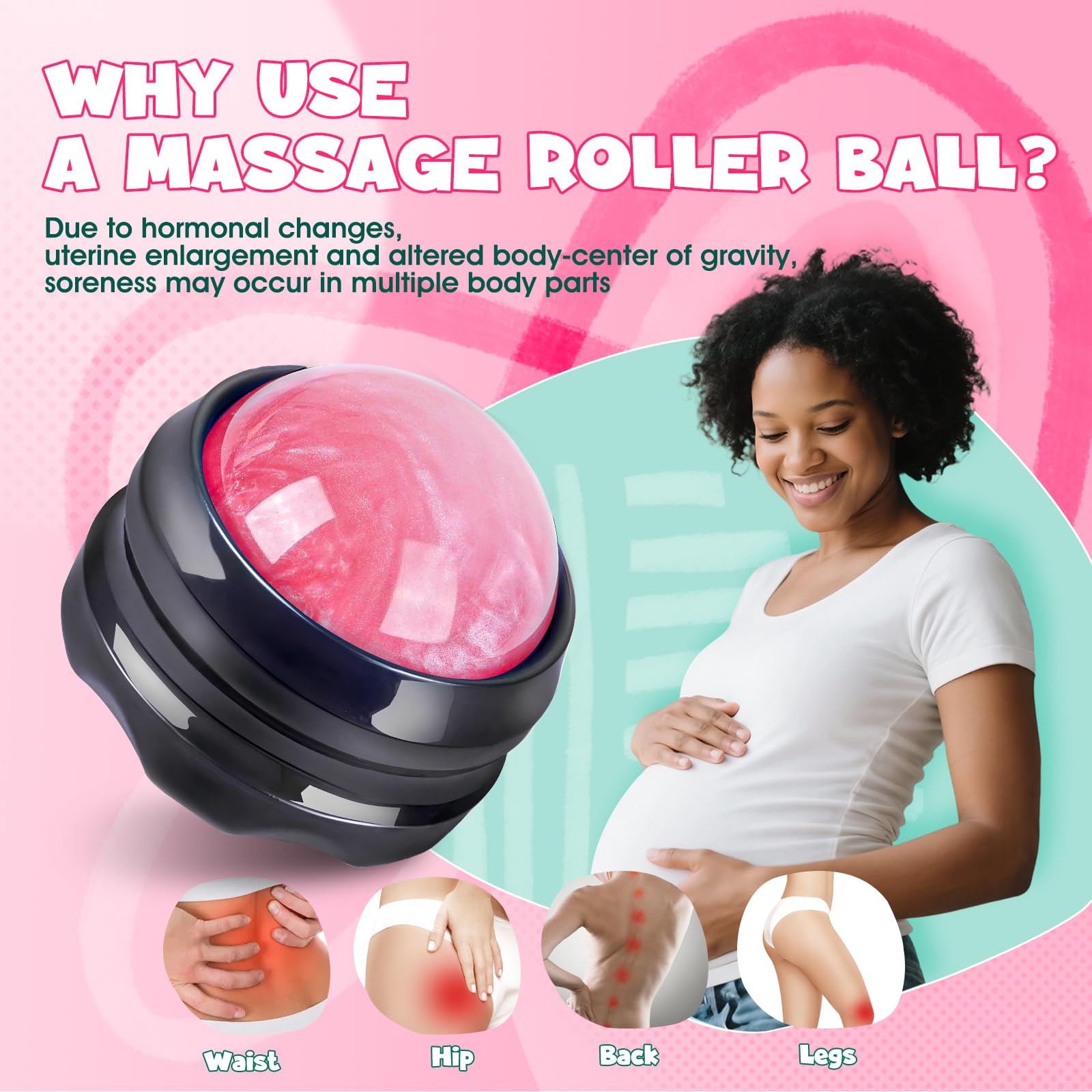 OAKDOLCHE Labor Comb ergonomic grip supports steady handling during contractions.