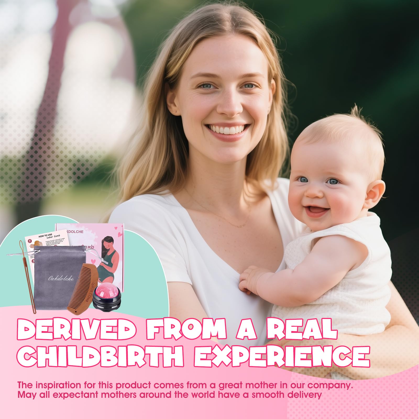 OAKDOLCHE Labor essentials gift pack for calm prenatal to delivery prep.