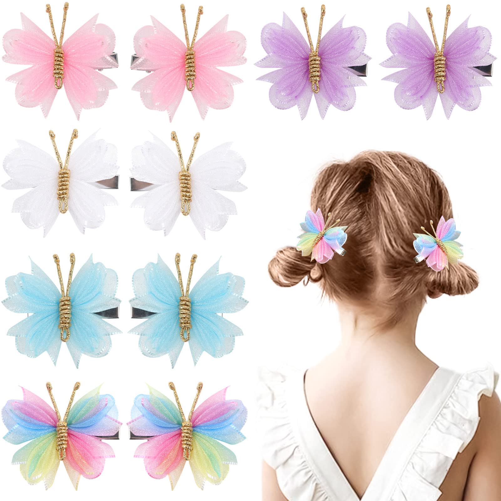 Pinza mariposa Oaoleer de 2 pulgadas para peinados duraderos.