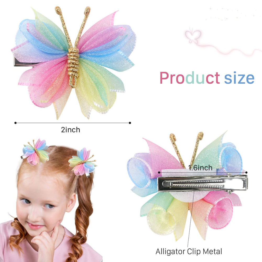 Mariposa realista de Oaoleer, efecto visual vivo en looks festivos.