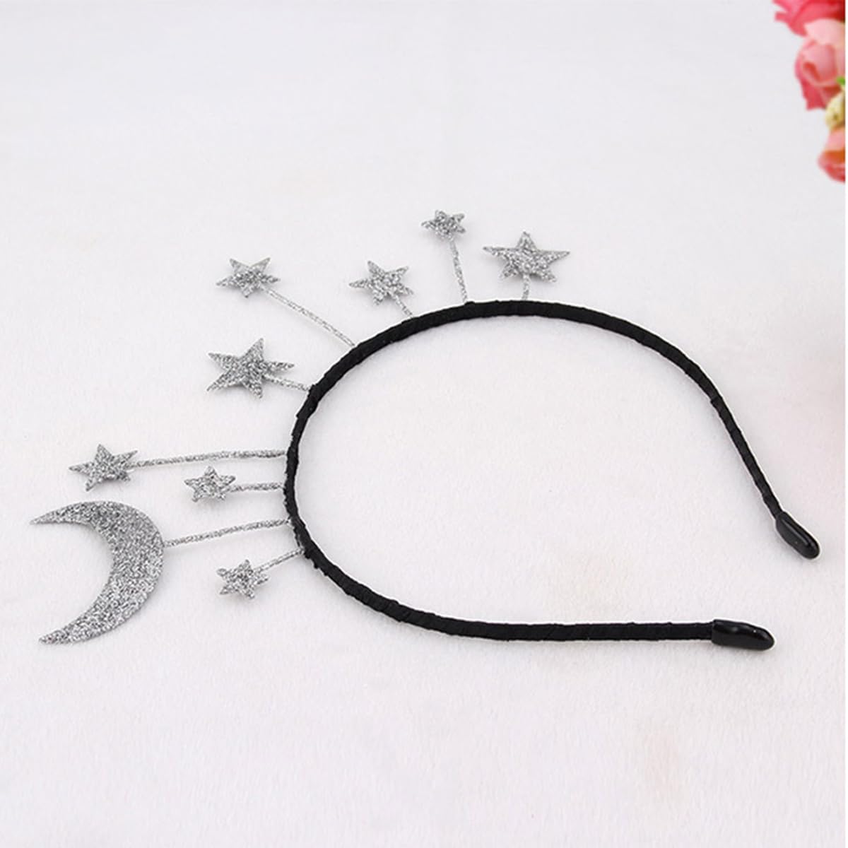 diadema oarkive universo estrella plateada, perfecto para conjunto de disfraces