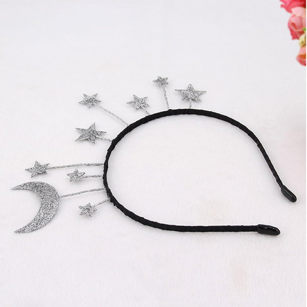 diadema oarkive universo estrella plateada, perfecto para conjunto de disfraces