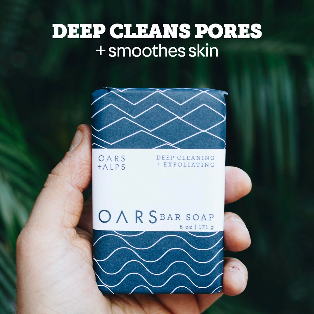 Jabón Oars + Alps barra arena volcánica: exfoliación suave para piel más lisa