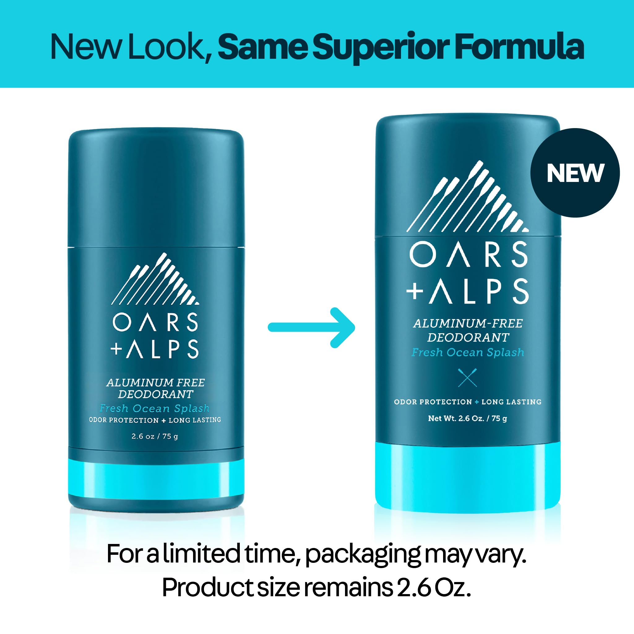 Oars + Alps dermatologist-tested deodorant supports sensitive skin during activity.