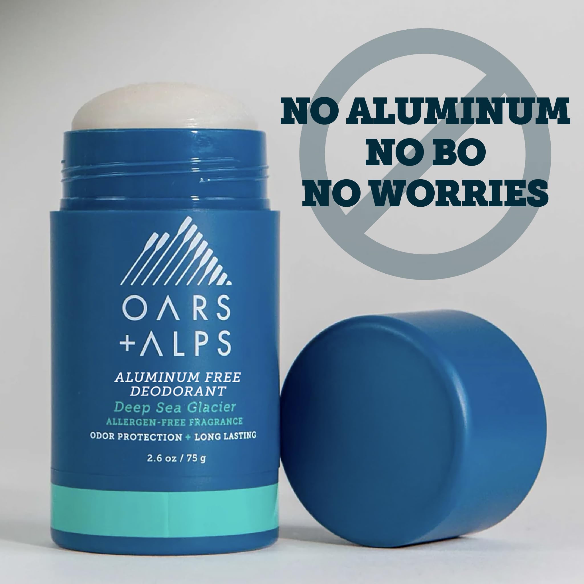 Oars + Alps aluminum-free formula leaves no white residue on clothes