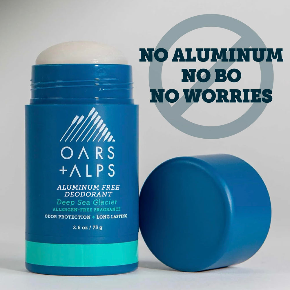 Oars + Alps aluminum-free formula leaves no white residue on clothes