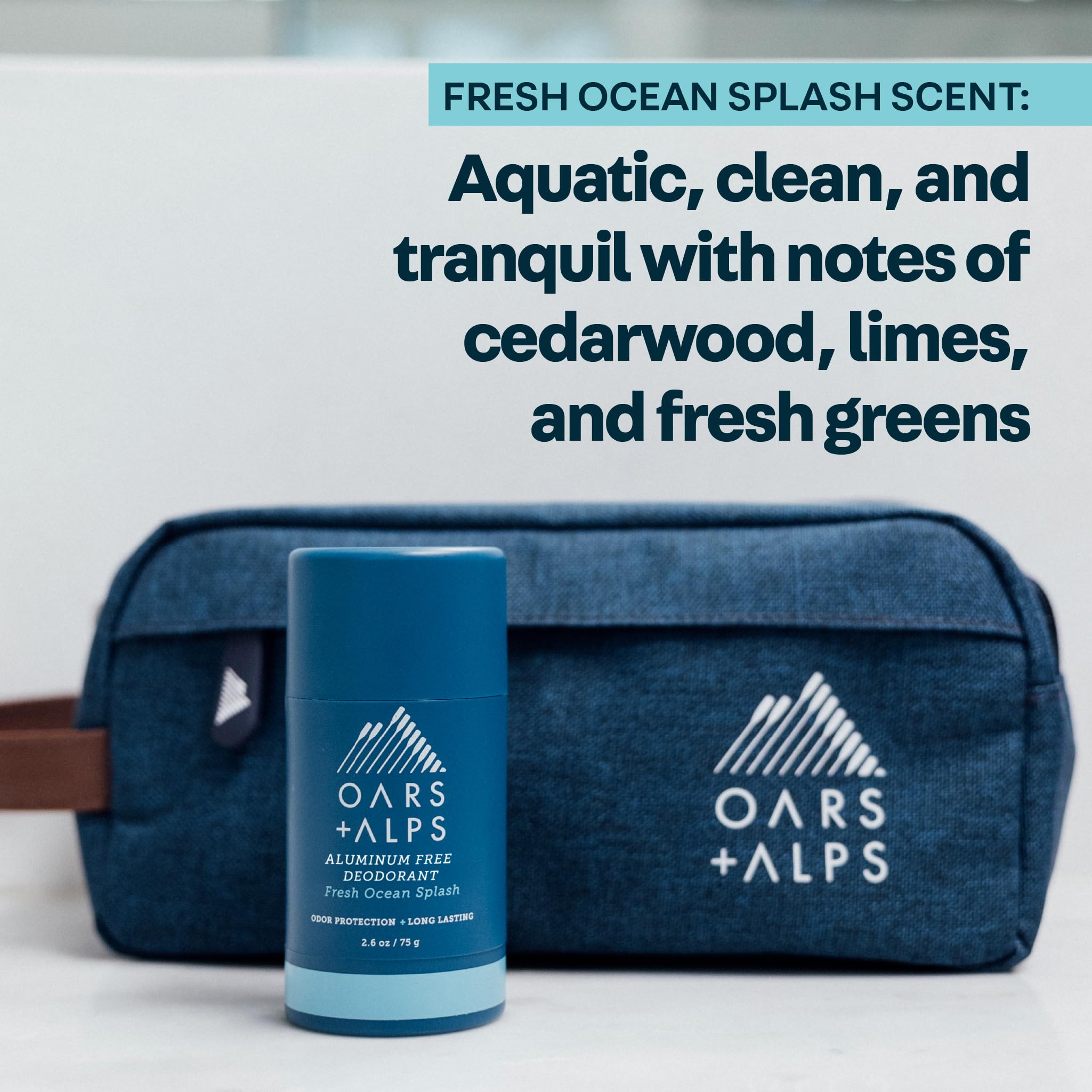 Oars + Alps ingredient-focused formula supports dry skin during workouts.