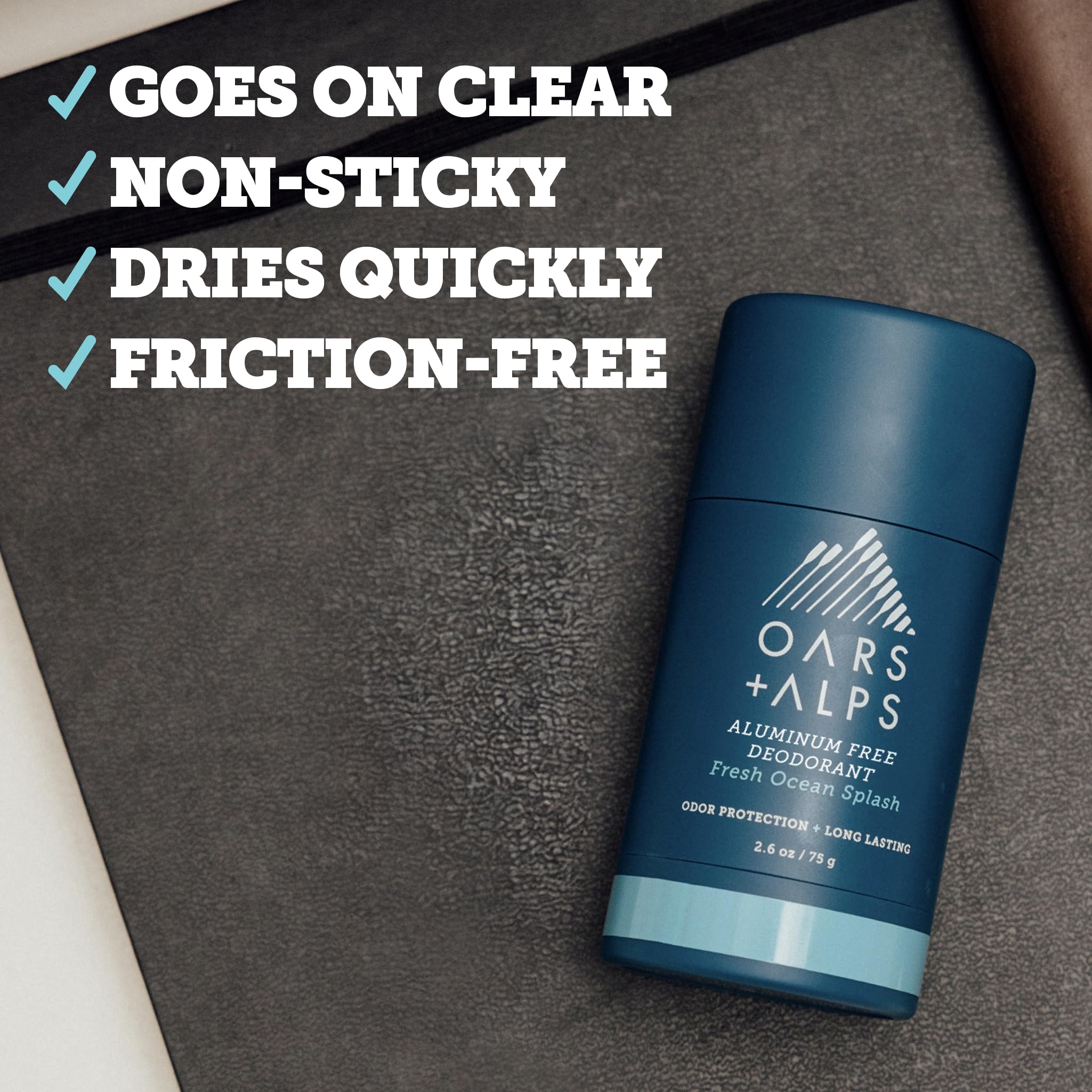 Absorbe humedad y mantiene la piel seca con Oars + Alps
