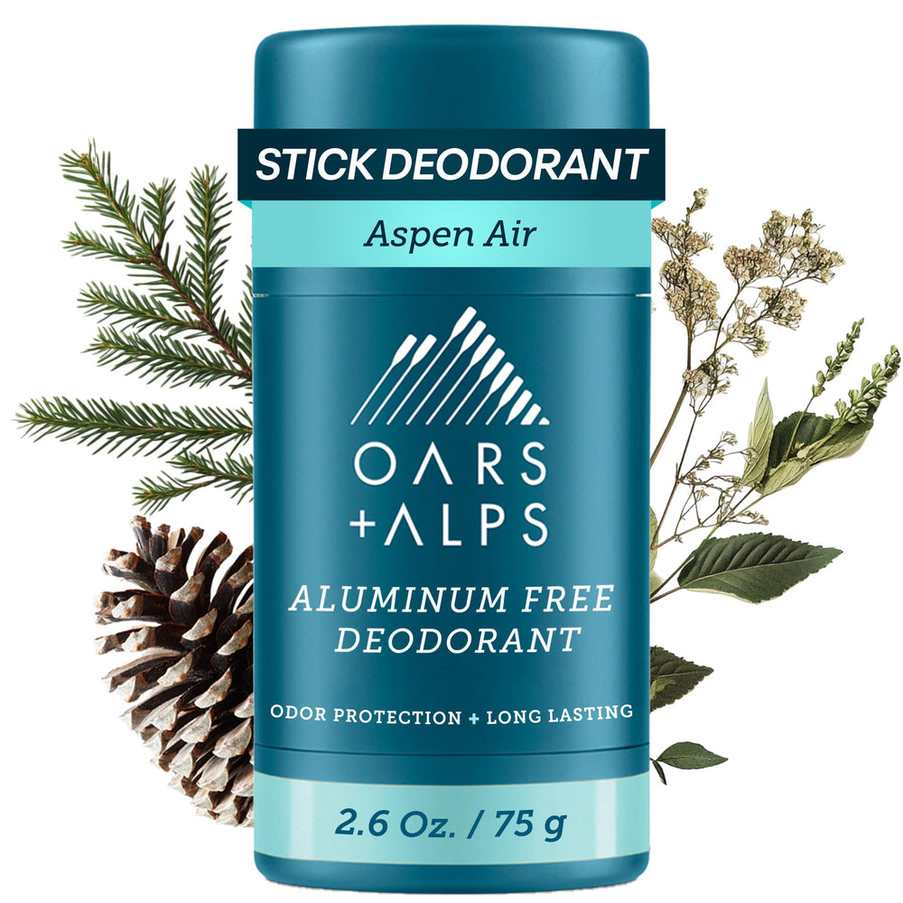 Oars + Alps desodorante sin aluminio, bote frente; protección duradera