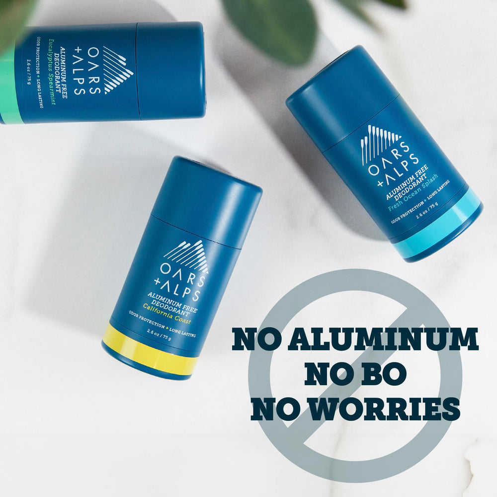 Oars + Alps Eucalyptus Spearmint scent offers herbal coolness.