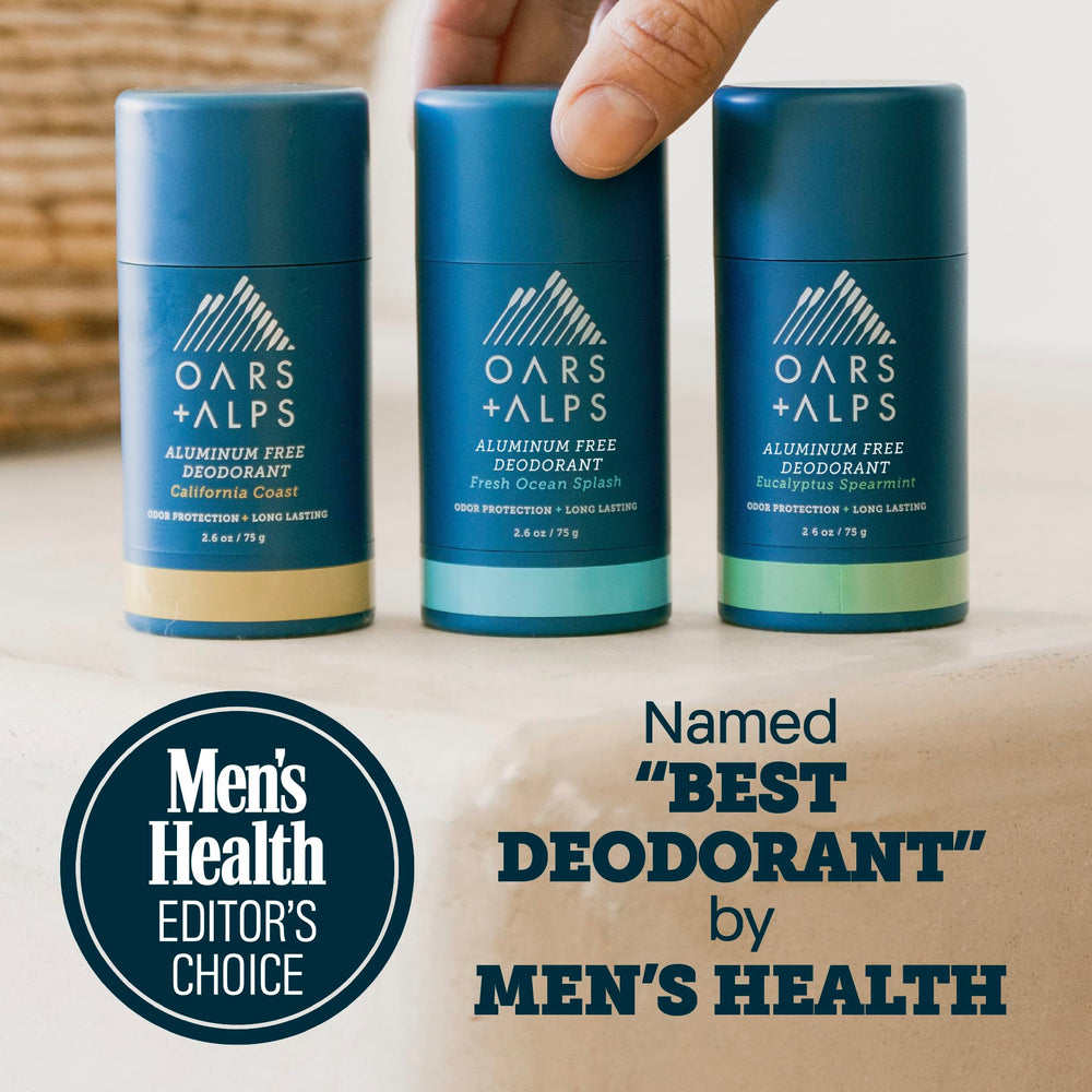 Oars + Alps Fresh Ocean Splash scent evokes ocean breeze and freshness.