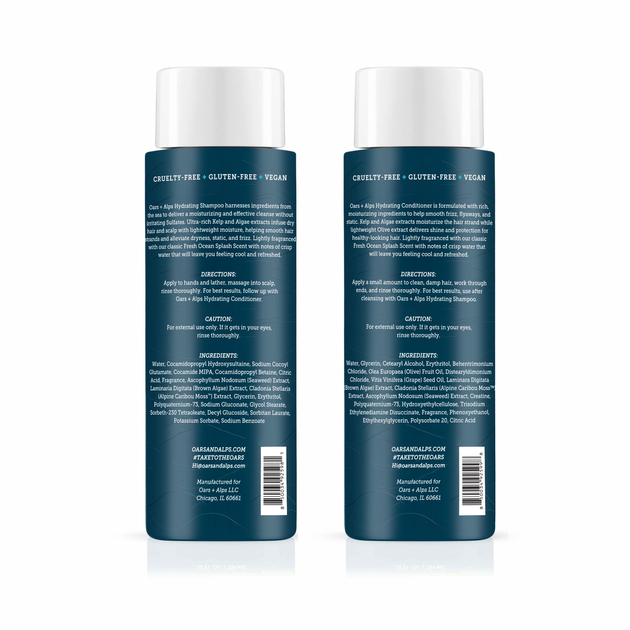 Oars + Alps men's shampoo foam lather close-up showing rich cleansing.