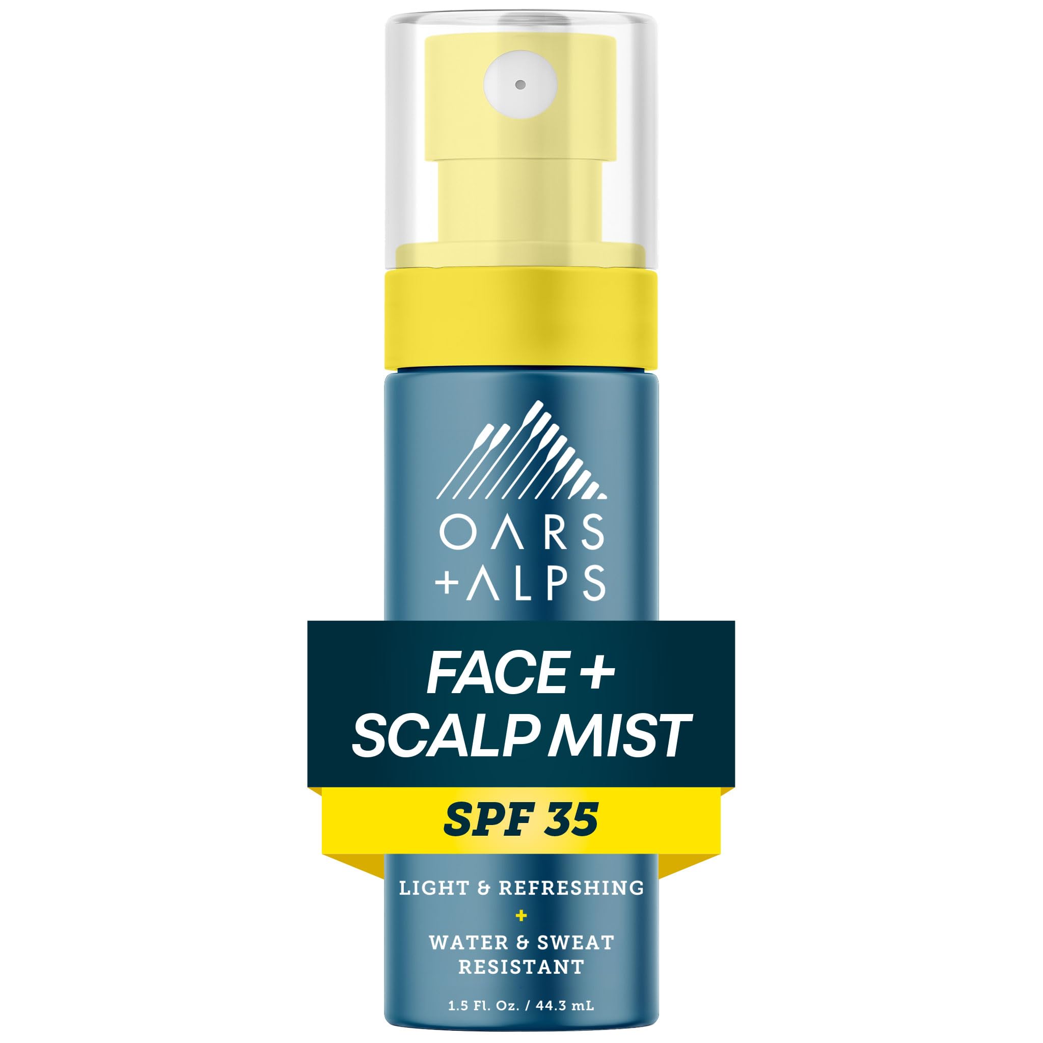 Protector solar Oars + Alps para rostro y cuero cabelludo, SPF 35.