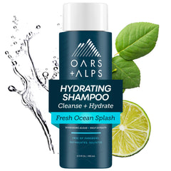 Oars + Alps Champú botella limpieza suave sin sulfatos para cabello hidratado.