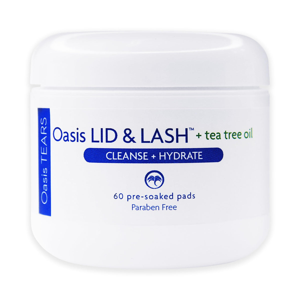 Oasis LID and LASH tea tree wipes packaging for easy daily eyelid care