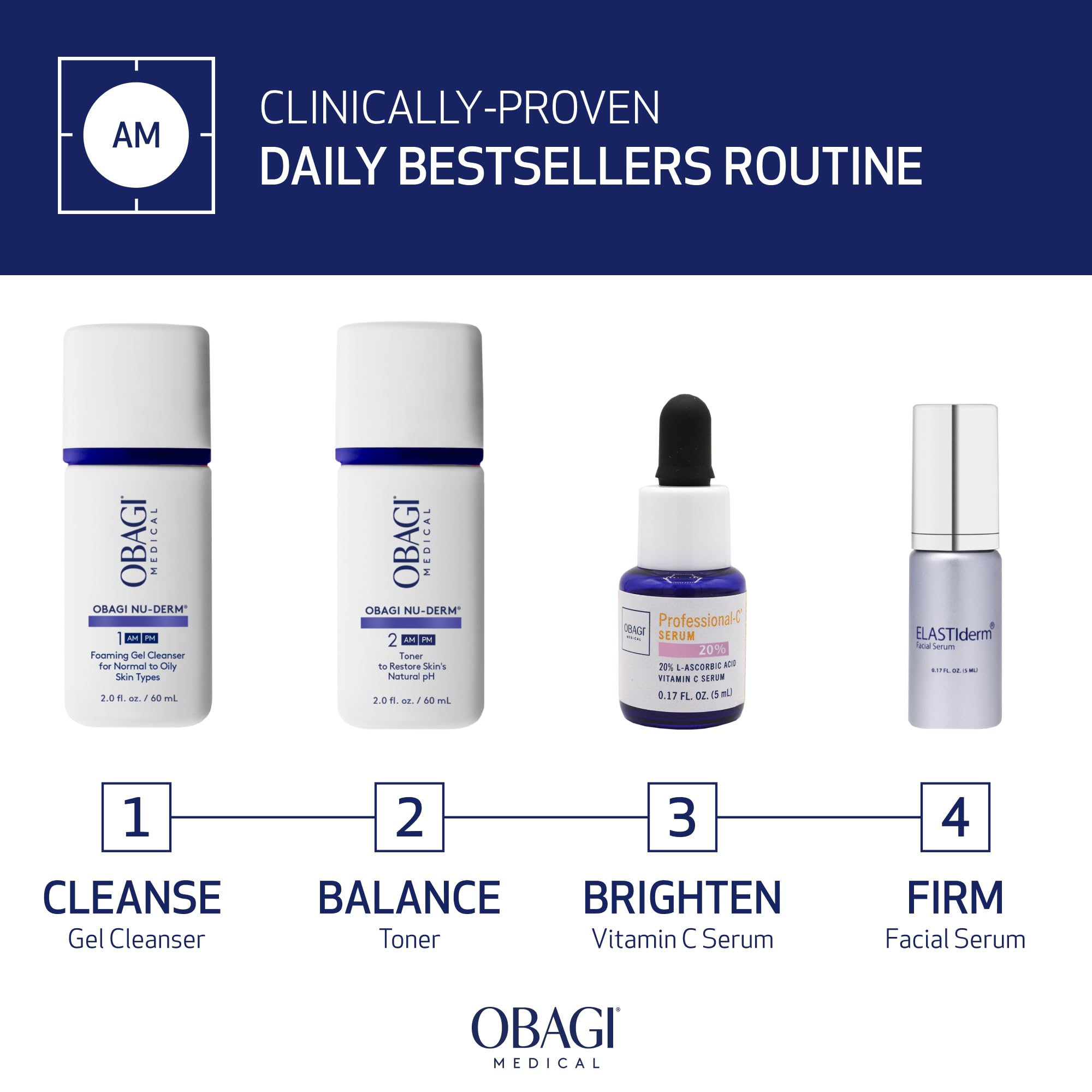 Obagi Nu-Derm Face Toner bottle close-up for balanced skin and pH support
