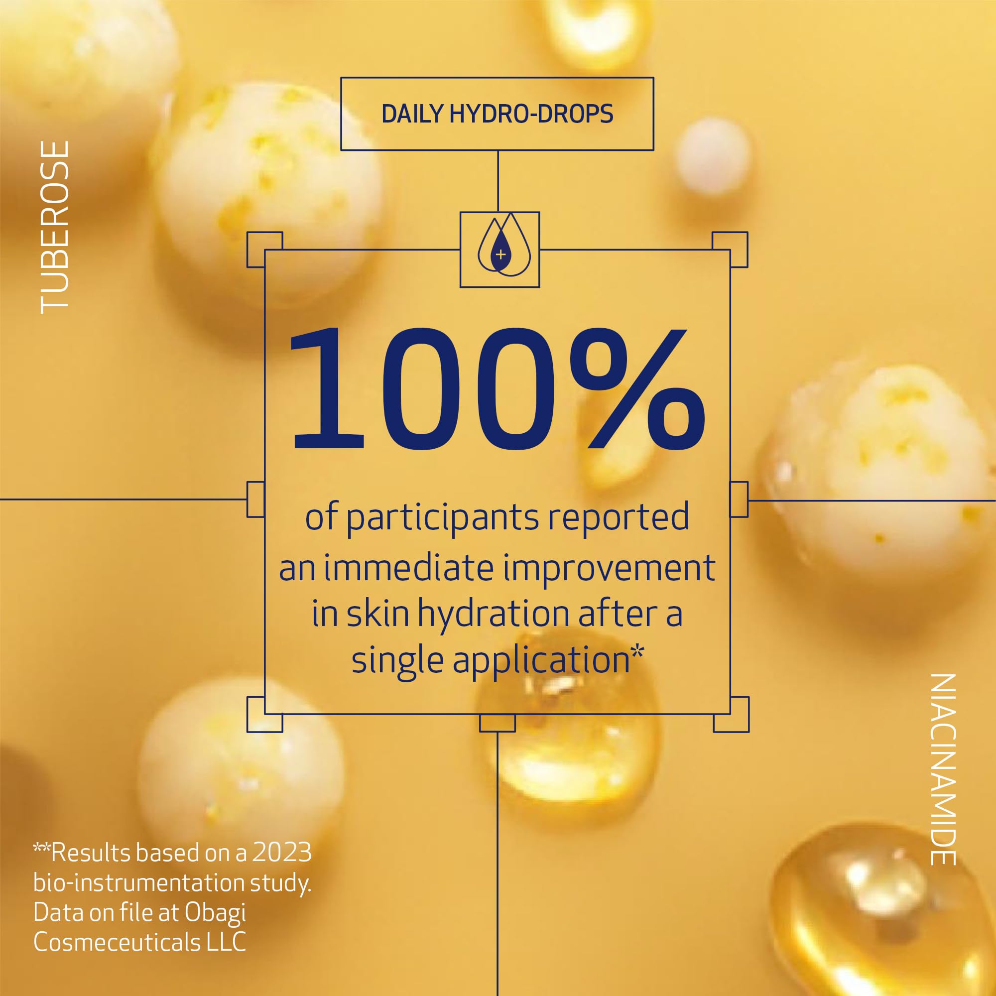 Close-up of Obagi Daily Hydro-Drops Eye Gel texture for smooth application.