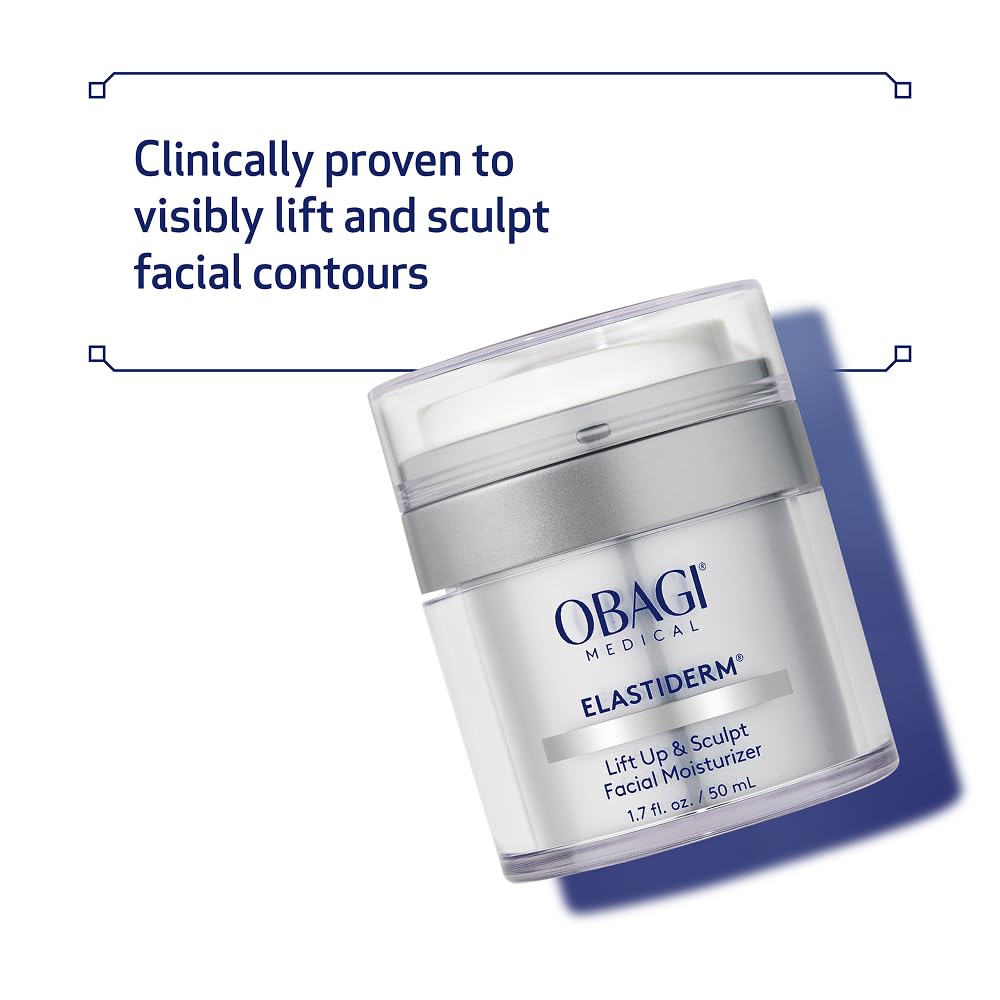 Close-up of ELASTIderm formula jar showing the peptide rich cream.