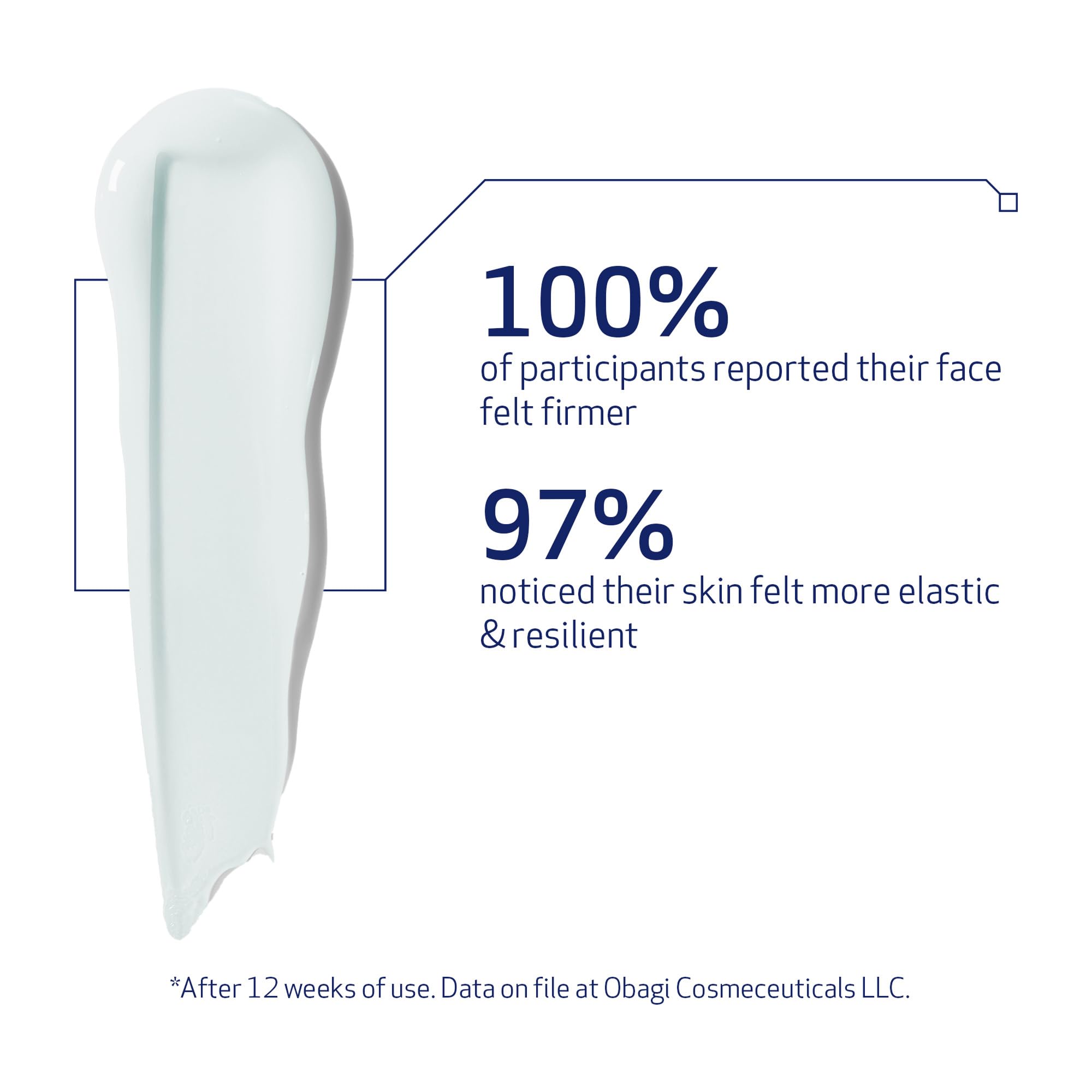 Obagi Elastiderm serum cap closeup emphasizes precise dispensing.