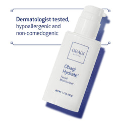 Obagi Hydrate 2-pack packaging highlighting nourishing ingredients.