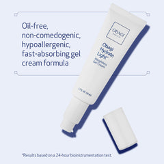 Obagi Hydrate gel cream porcelain swatch reveals fresh, hydrated skin