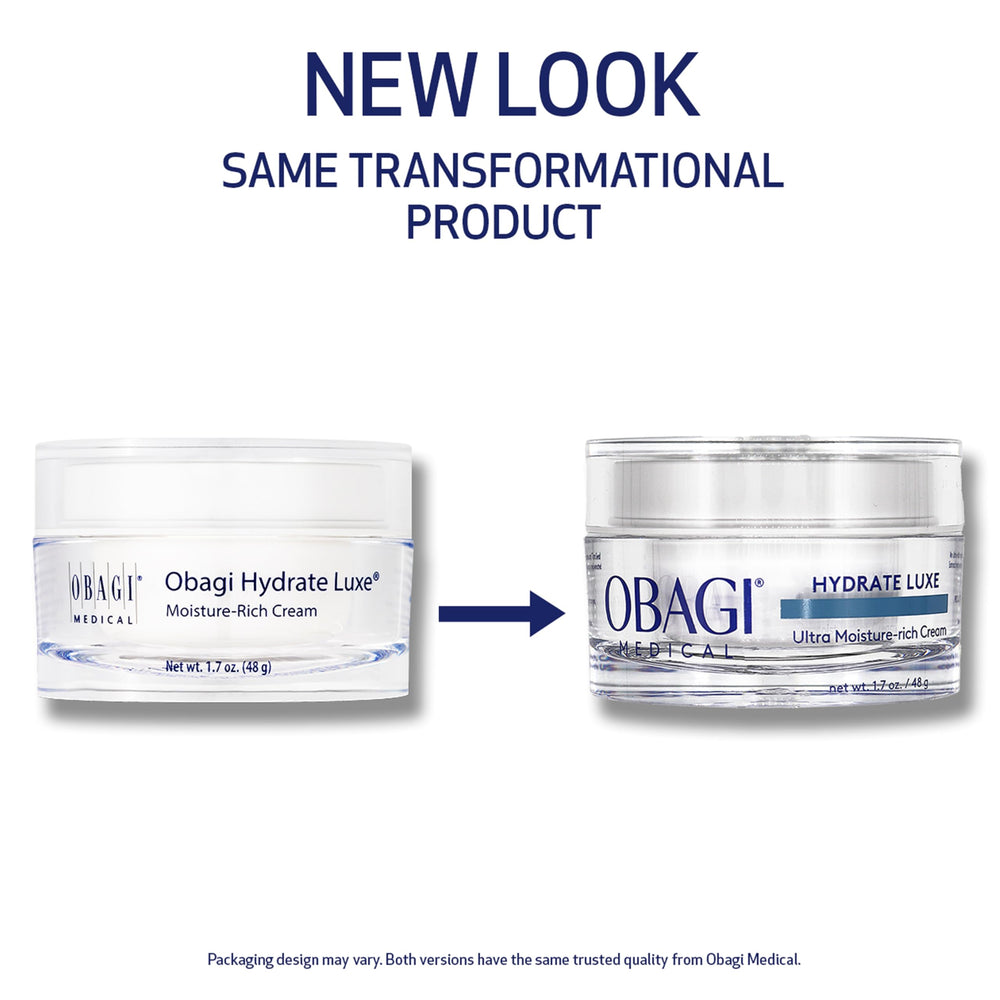 Obagi Hydrate Luxe balm-jar-closeup showing luxurious texture for deep moisturization.