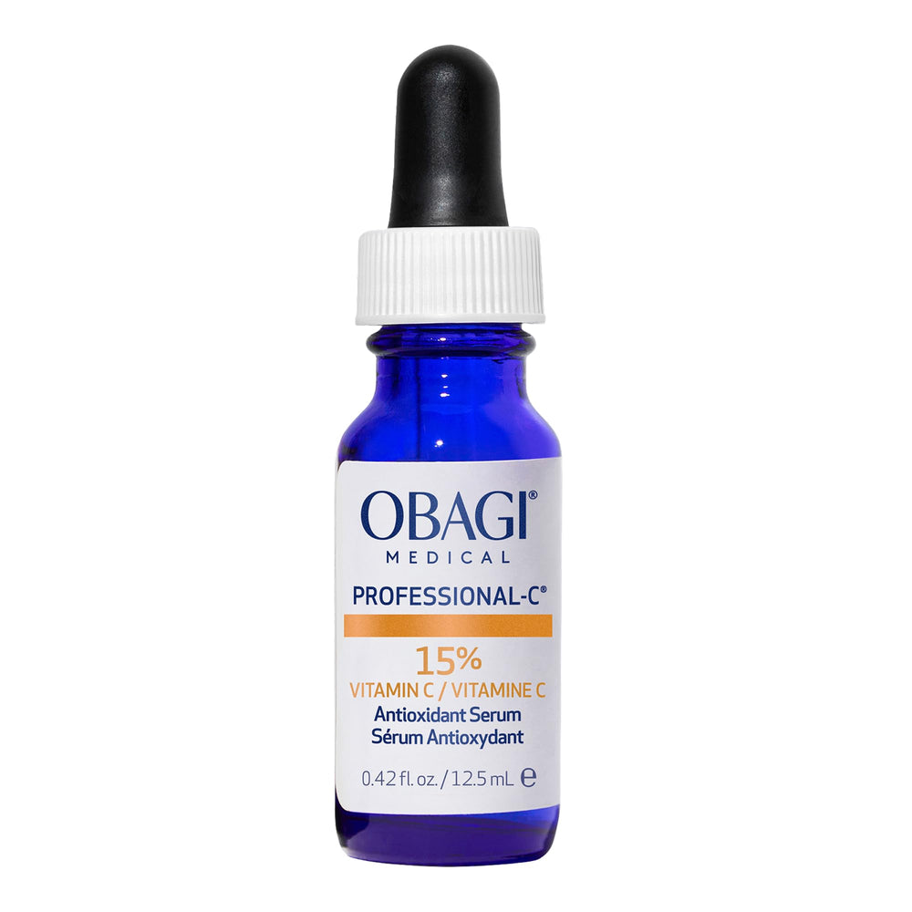 Obagi Medical Professional-C 15% Serum bottle pour brightens skin tone and protects against free radicals