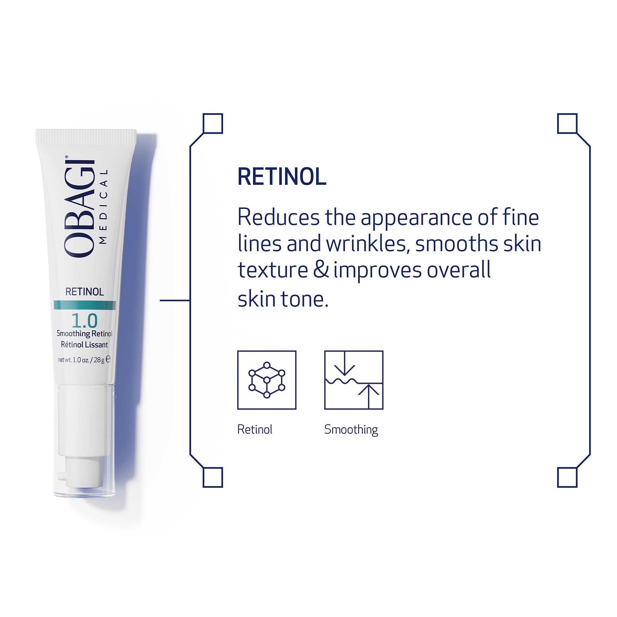 Dispensing cap of Obagi Retinol 1.0 Cream ready for measurement.