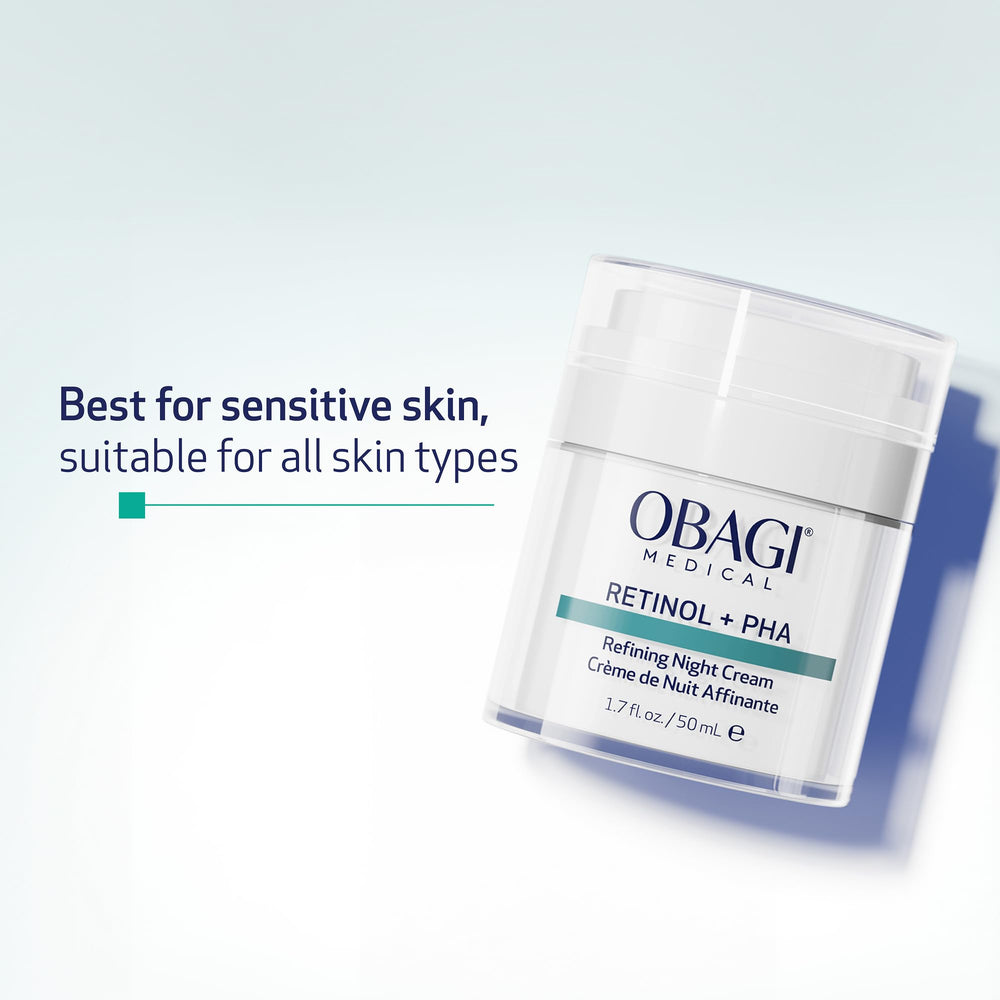 Obagi Medical night cream on skin closeup showing even-toned finish