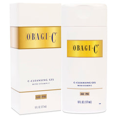 Obagi Medical System Cleansing Gel bottle showing Aloe source for soothing cleansing.