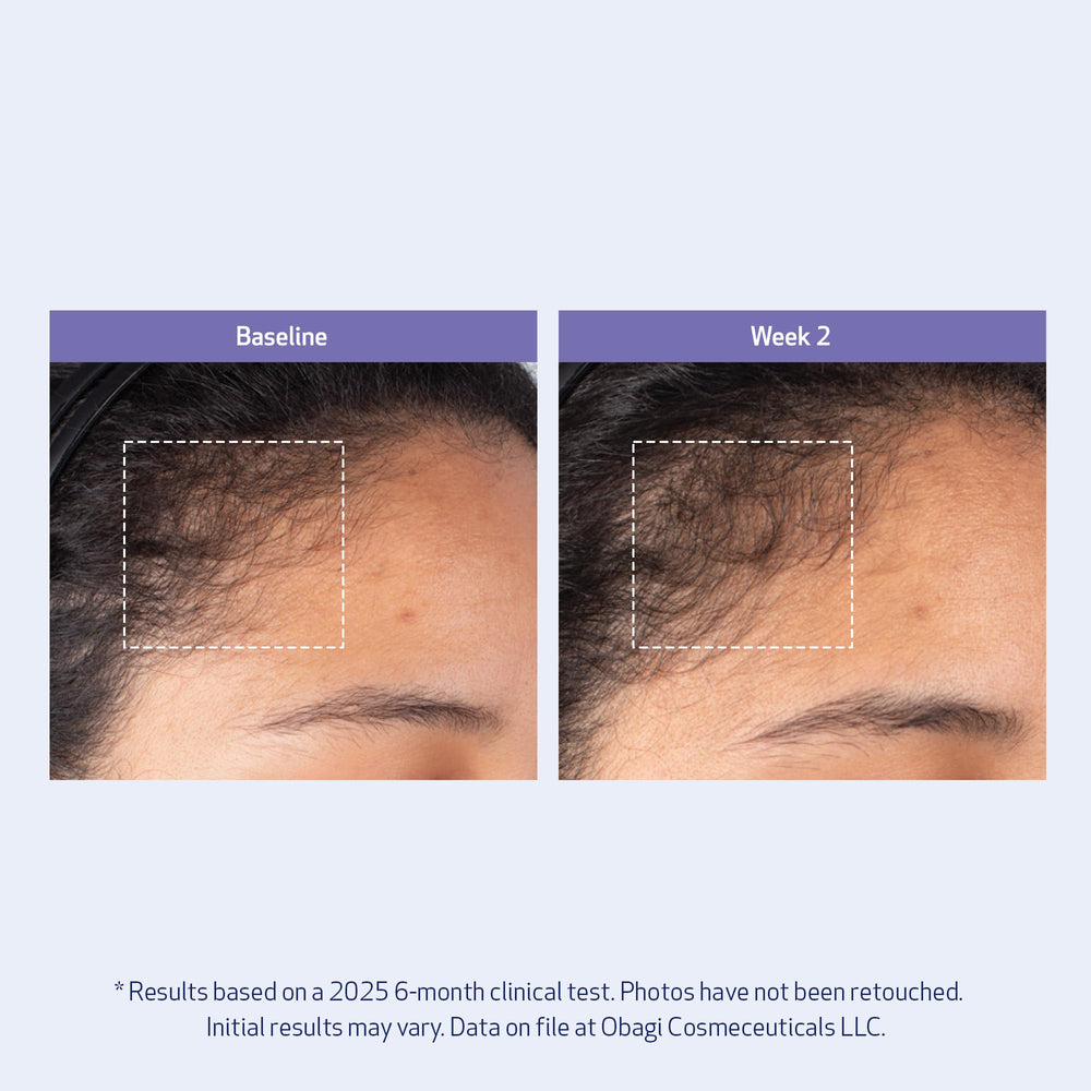 Obagi Nu-Cil BioStim non-greasy texture visible during use