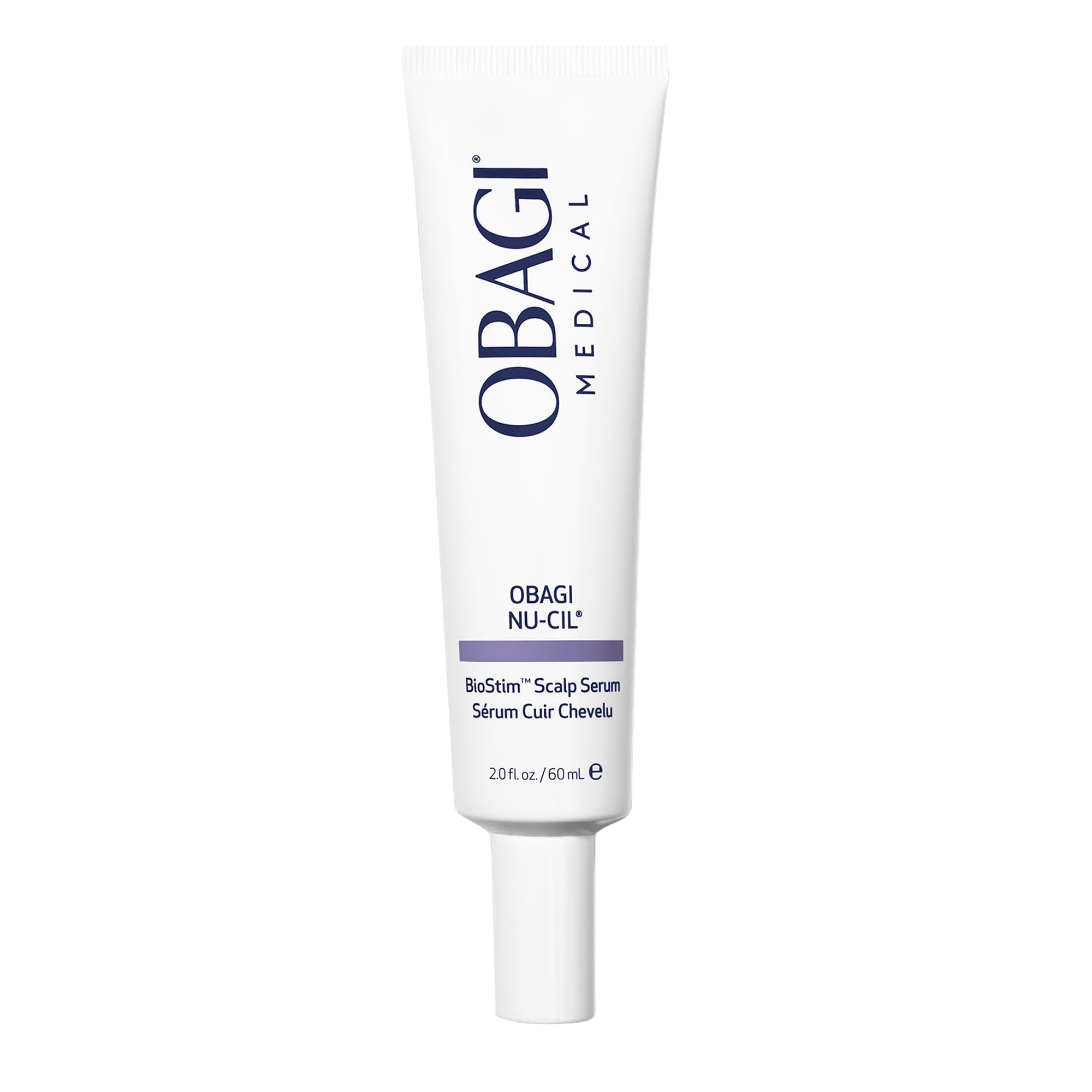 Obagi Nu-Cil BioStim serum bottle for daily scalp care