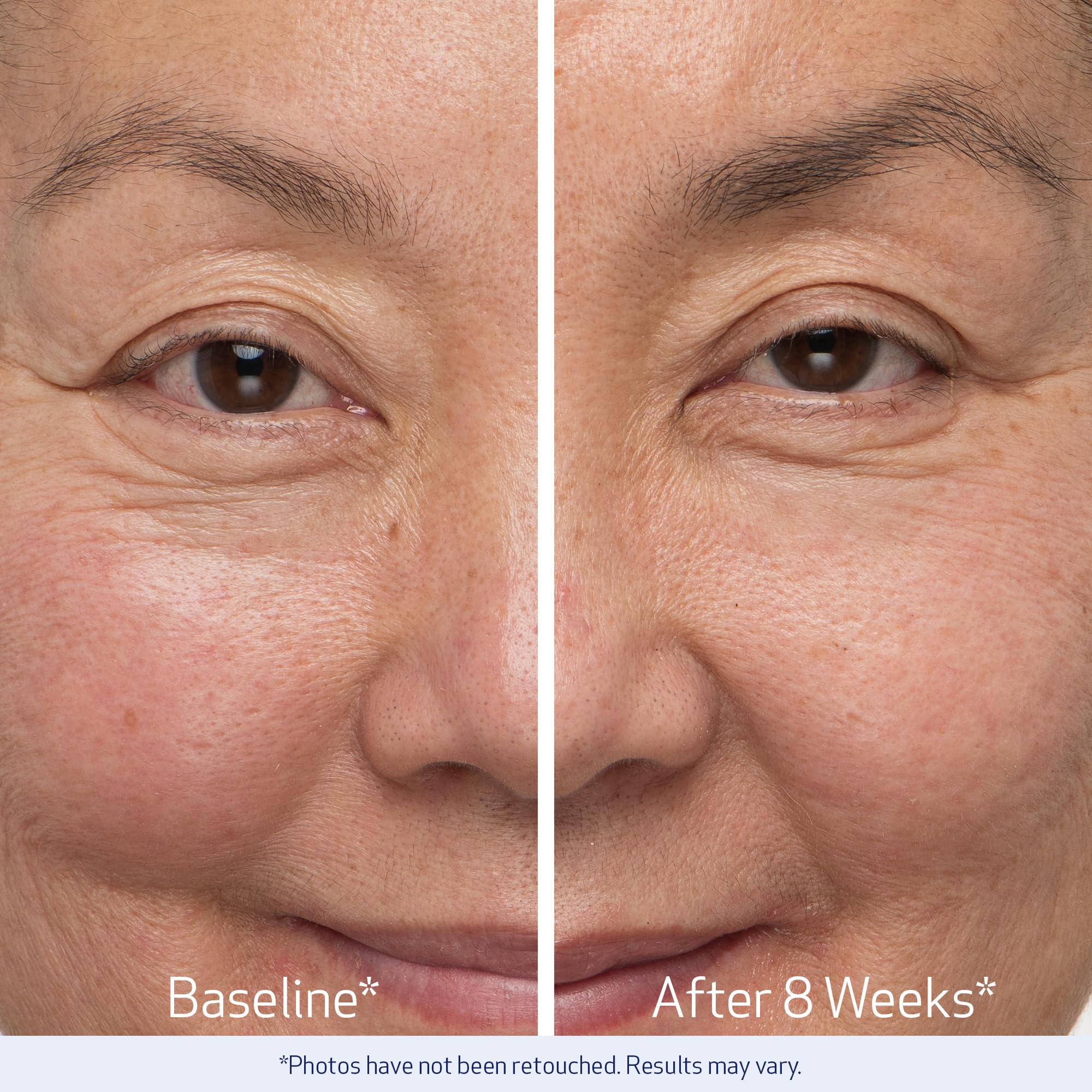 Obagi Nu-Cil brow serum on brow area demonstrating even application.