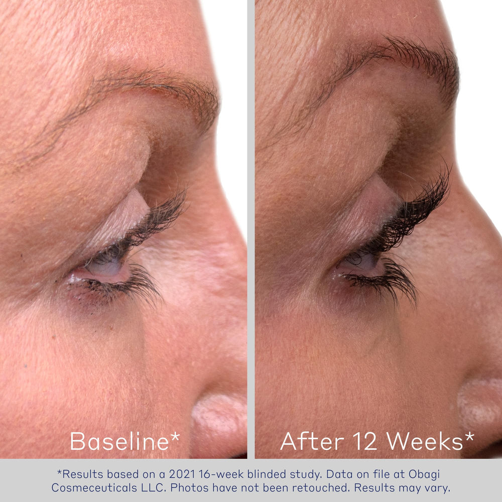 Obagi Nu-Cil on vanity ready for nightly lash routine.