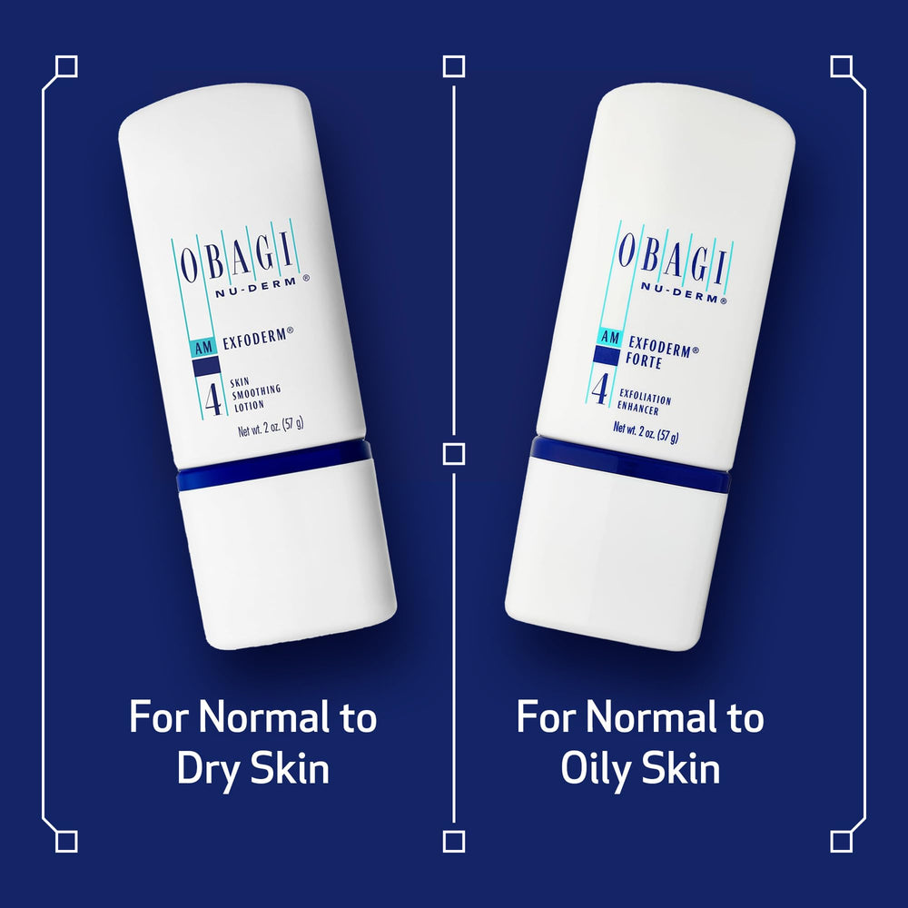 Texture improvement with Exfoderm Forte for a more even complexion.