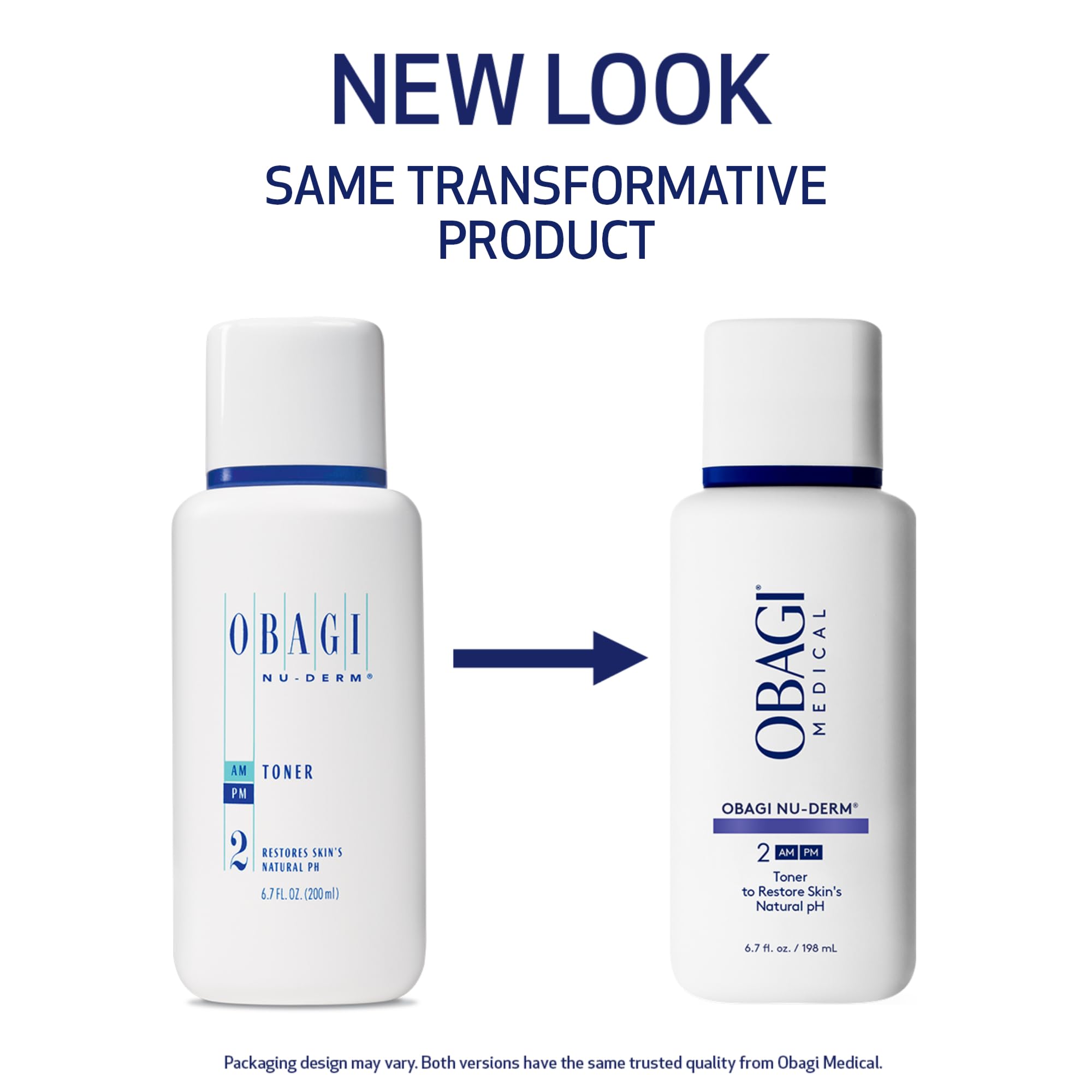 Close-up of Obagi Nu-Derm toner label highlighting alcohol-free formula.